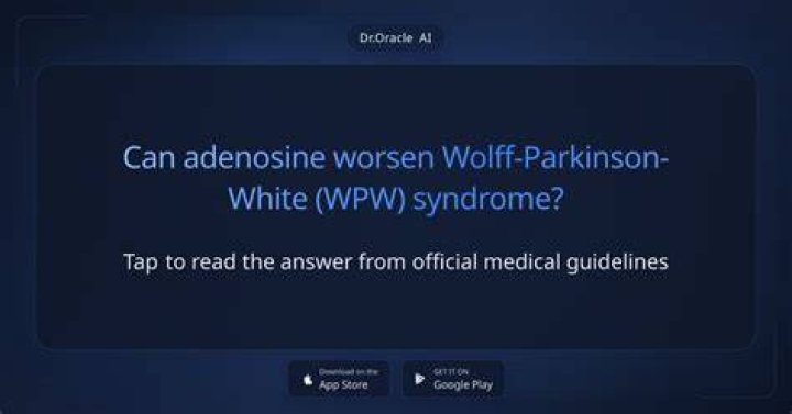 Can adenosine be used in WPW
