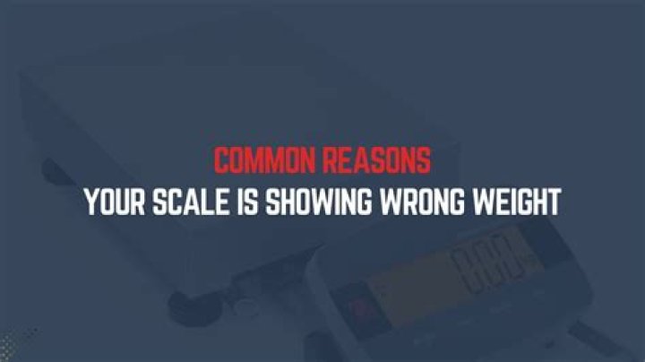 Can digital scales be wrong