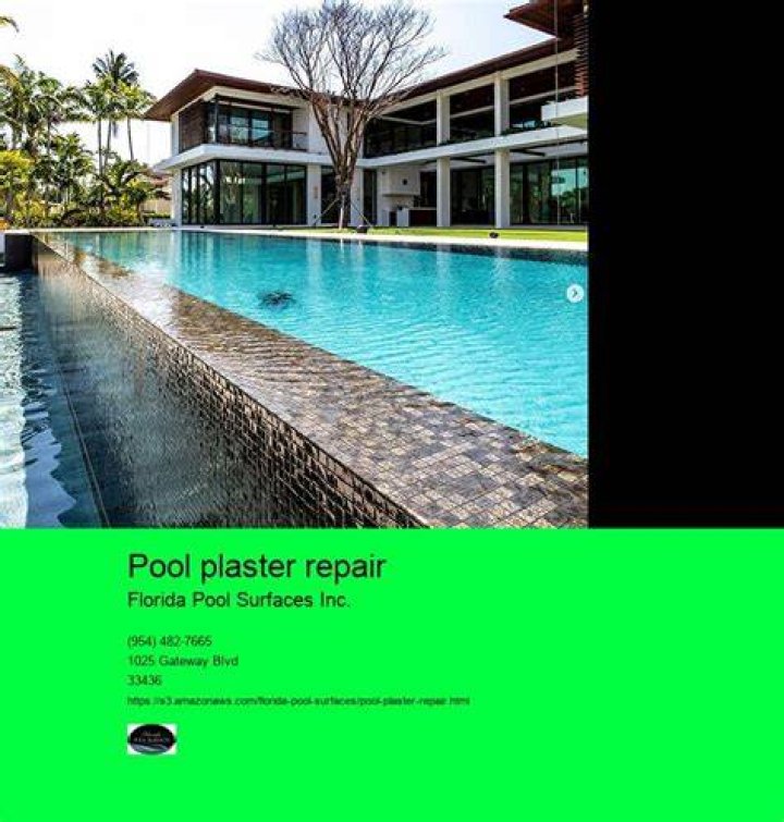 Can pool plaster be repaired