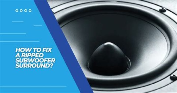 Can you fix a torn subwoofer
