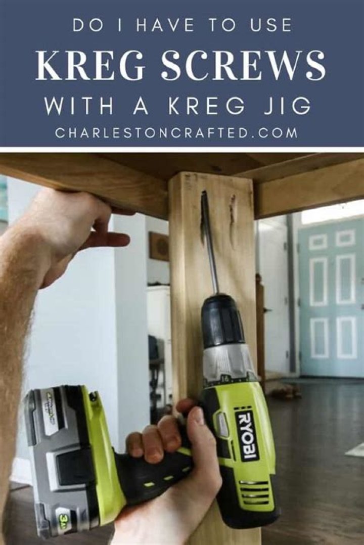 Do I need to use Kreg screws