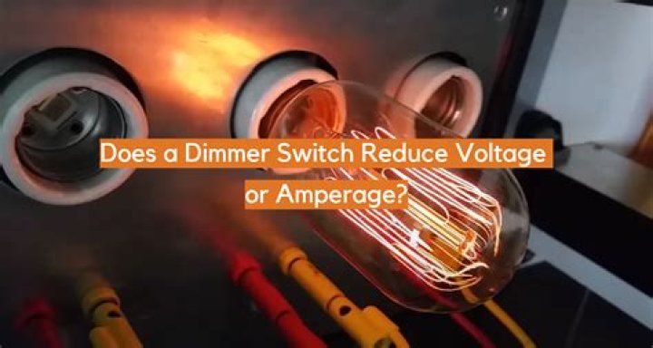 Does a dimmer reduce voltage