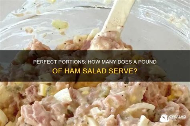 Does ham salad have protein