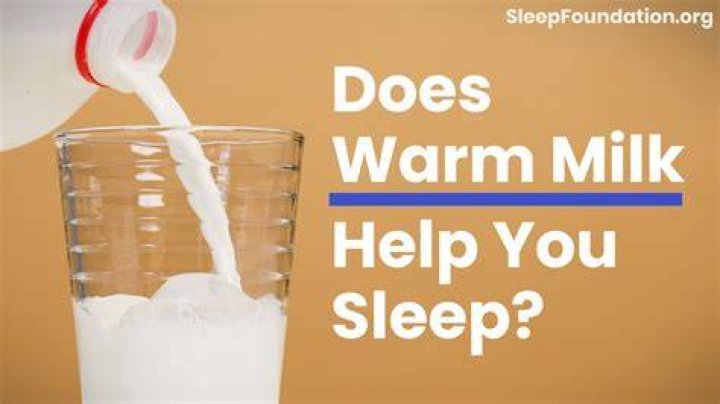 Does hot milk help you sleep