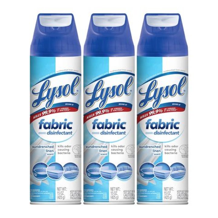 Does Lysol disinfect fabric