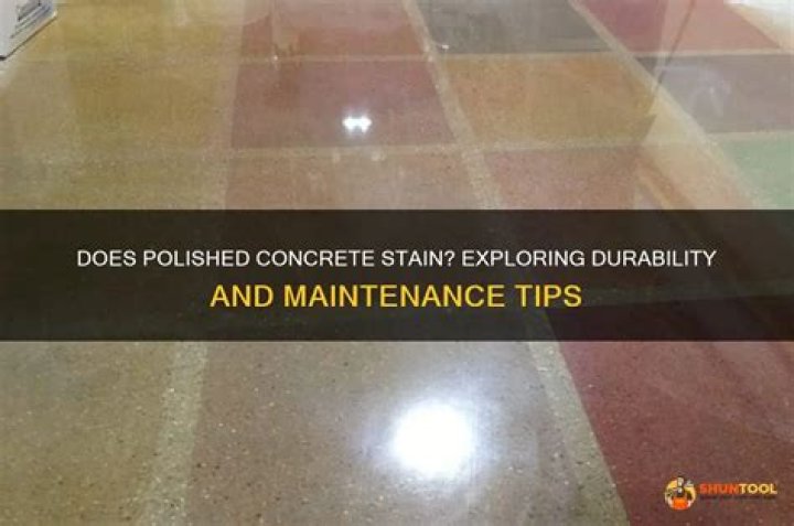 Does polished concrete stain