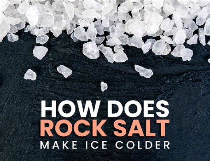 Does rock salt dissolve snow