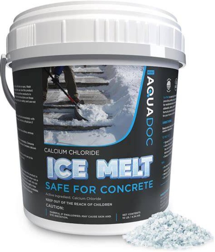 Does salt melt ruin concrete