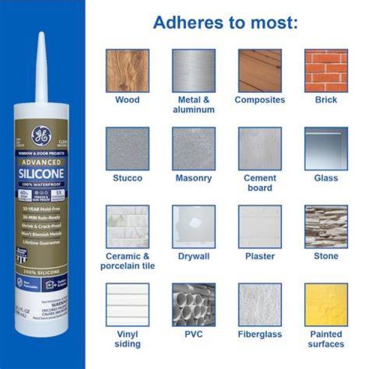 Does silicone adhere to wood