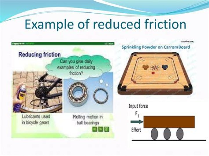 How can friction is reduced