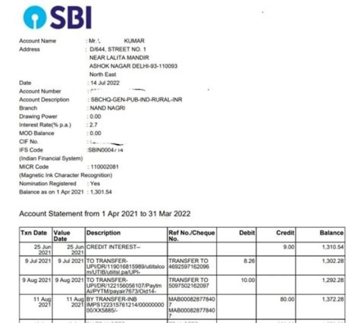 How can I get bank statement