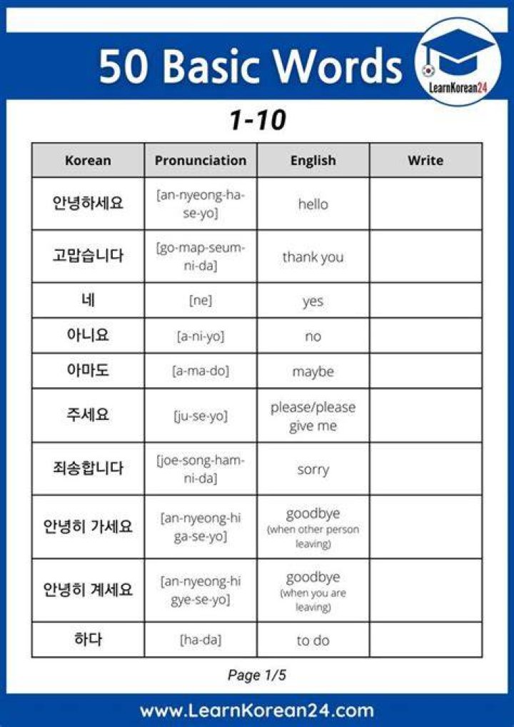 How can I learn Korean words