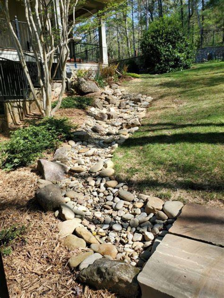 How deep is a dry creek bed