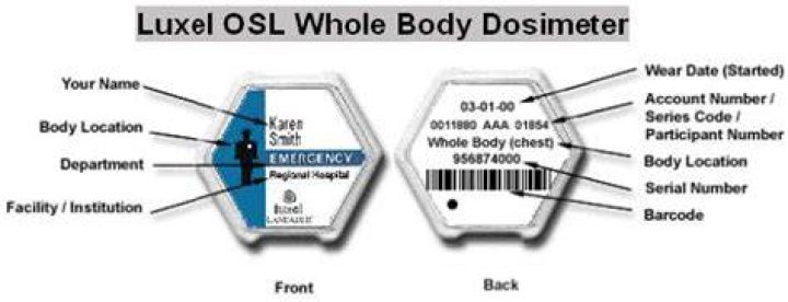 How do dosimeter badges work