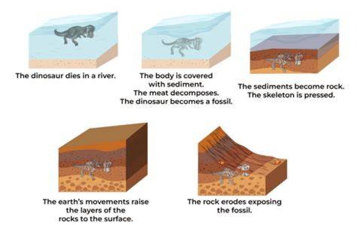 How do fossils get in rocks