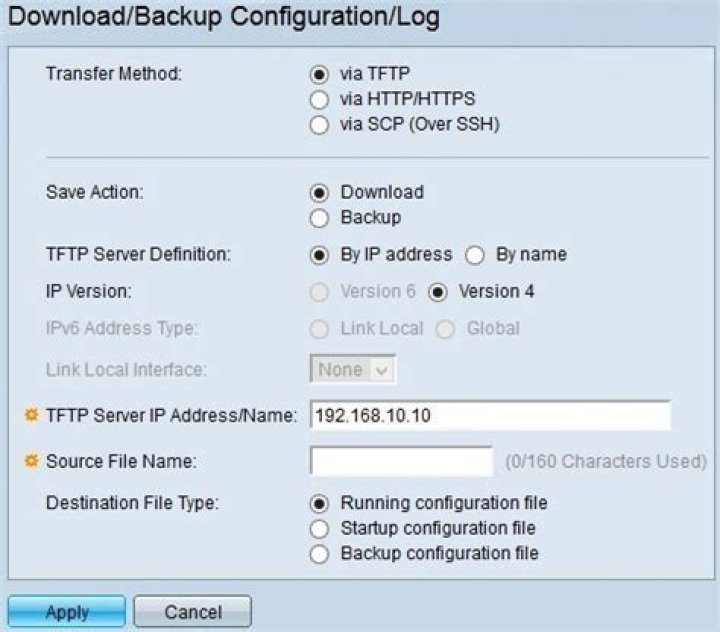 How do I backup config files