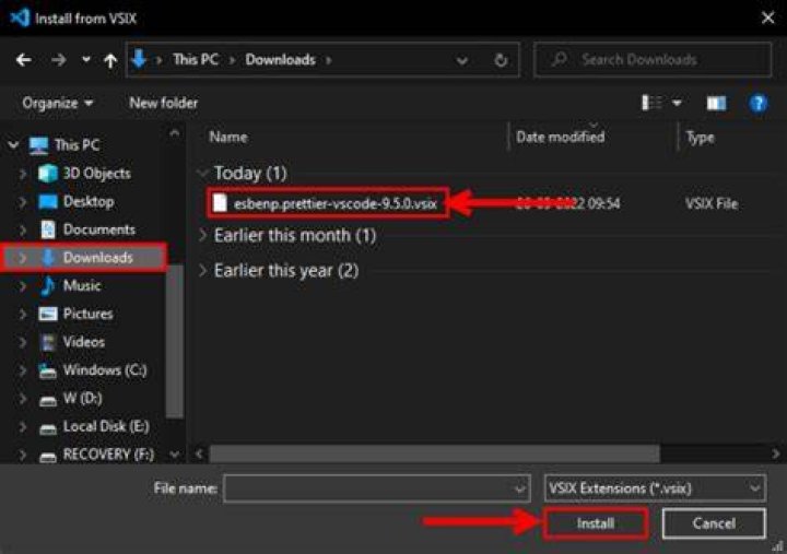 How do I create a VSIX file