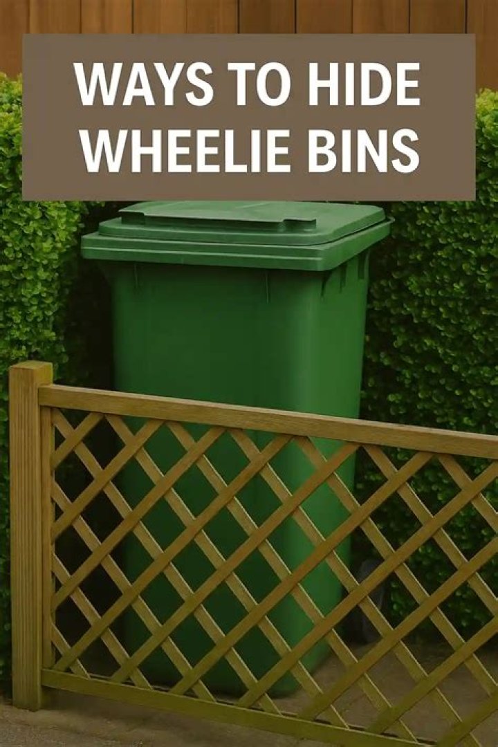 How do I hide my wheelie bin