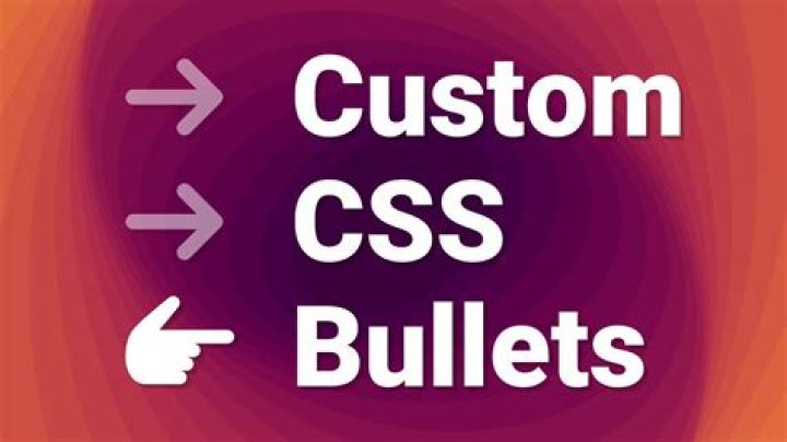 How do I put bullets in CSS
