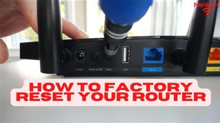 How do I reset a used router