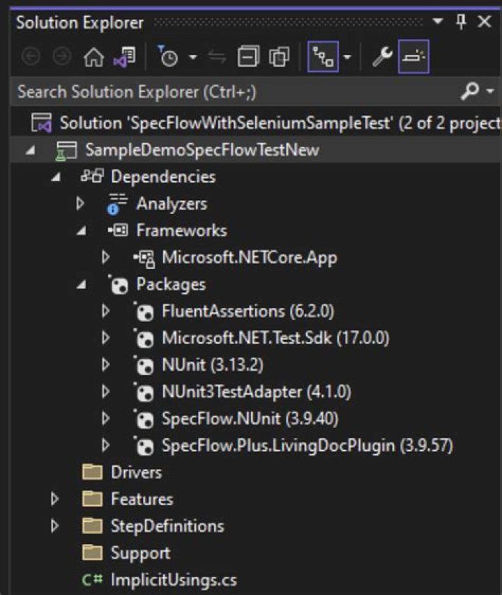 How do I run a SpecFlow test
