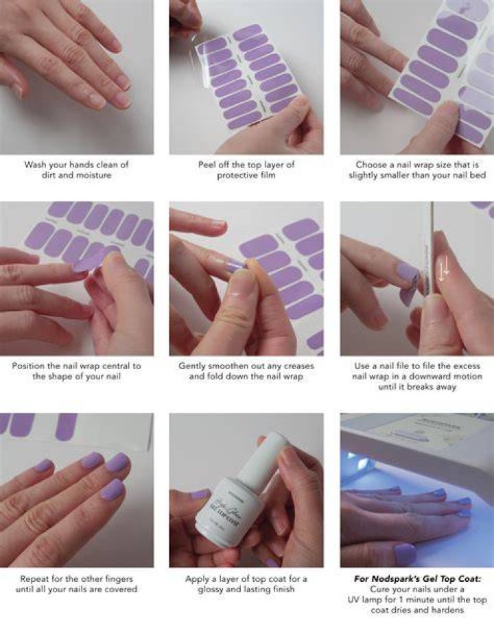 How do you apply nail strips