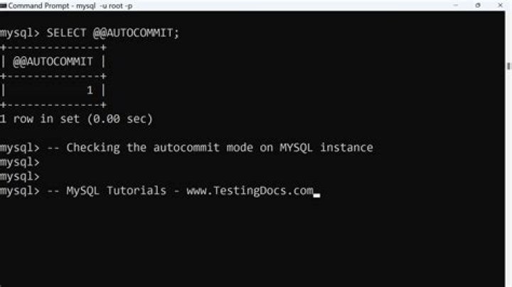 How do you autocommit in SQL