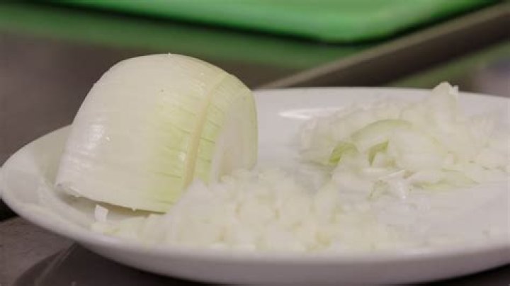 How do you brunoise an onion