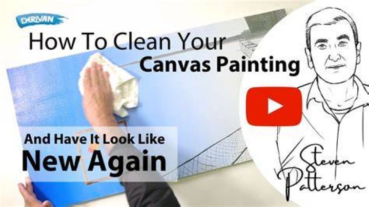 How do you clean used canvas