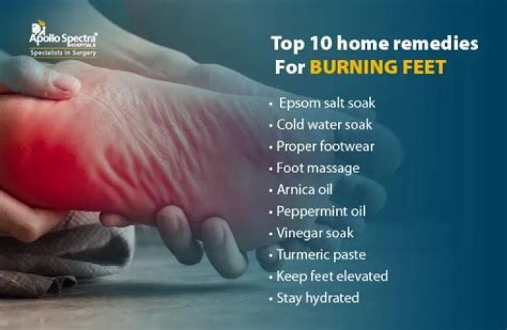How do you cure burning feet