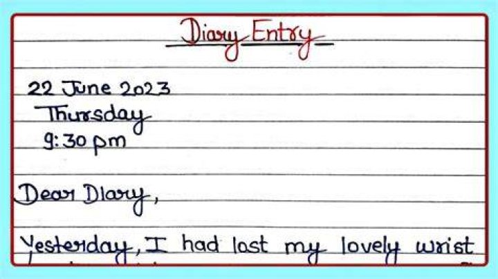 How do you end a diary entry