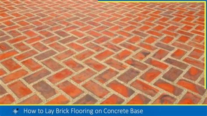 How do you lay a brick floor