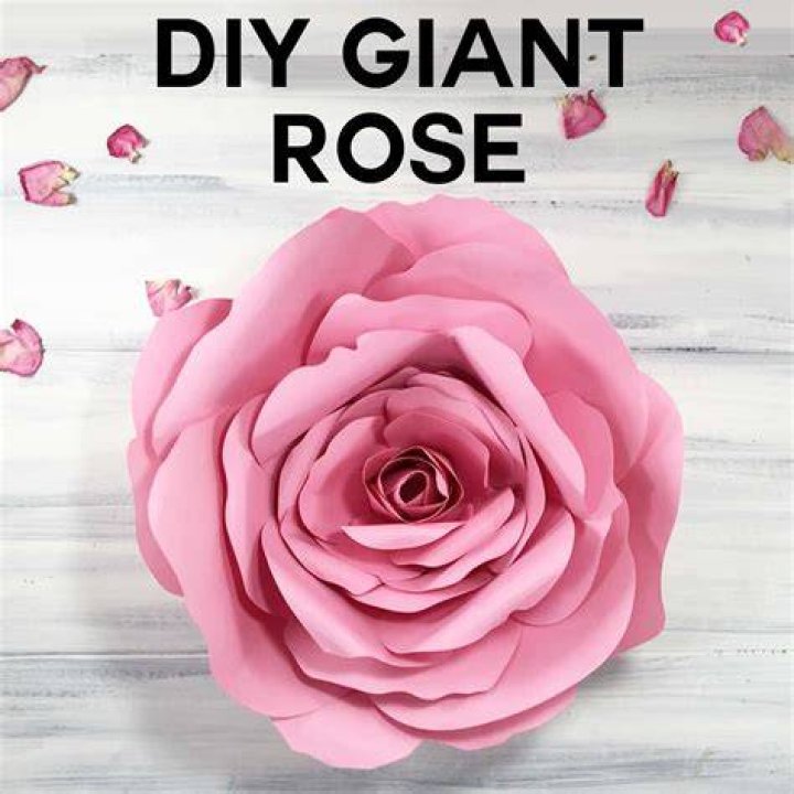 How do you make a giant rose