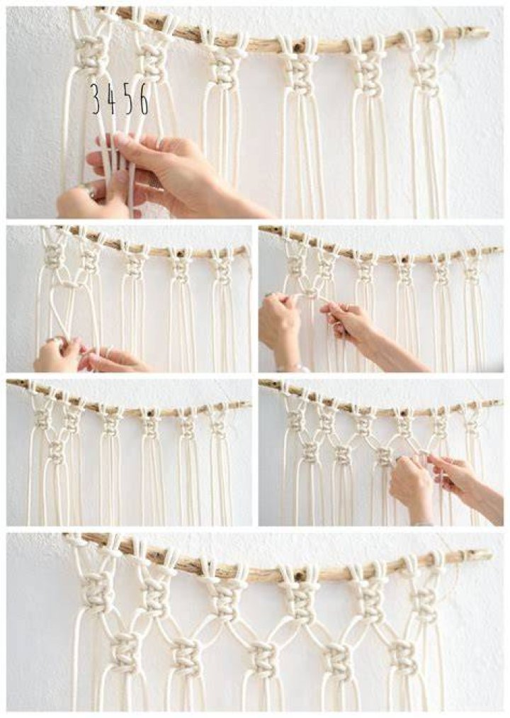 How do you make a macrame tapestry