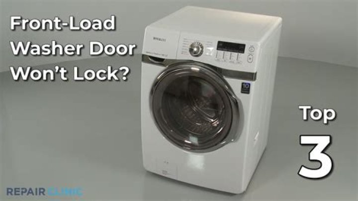 How do you open a locked front load washer