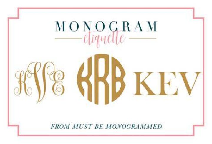 How do you place a monogram