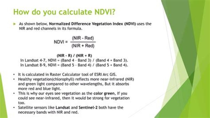 How do you read NDVI values