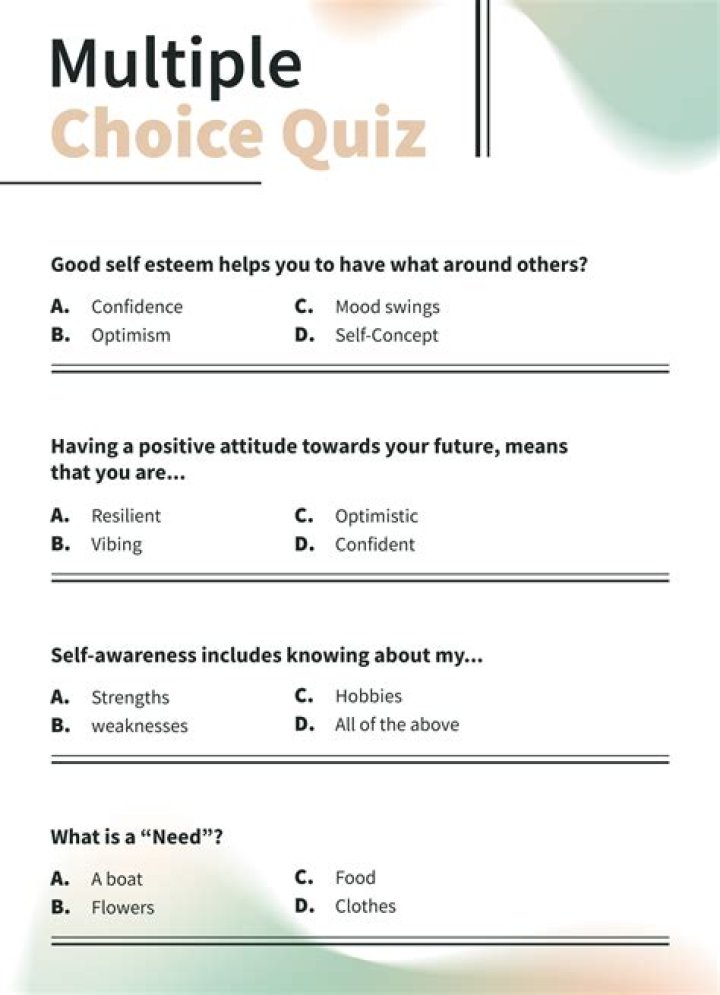 How do you say multiple quiz