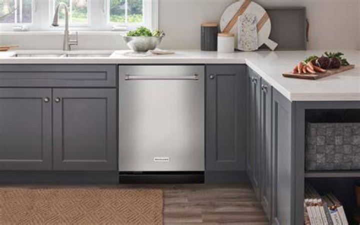 How do you trim a dishwasher