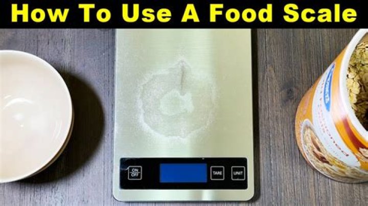 How do you use a food scale