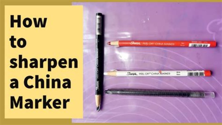 How does a china marker work