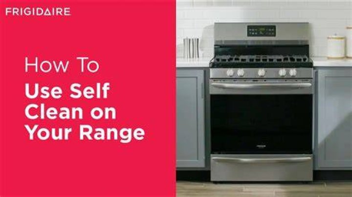 How does a Frigidaire self cleaning oven work