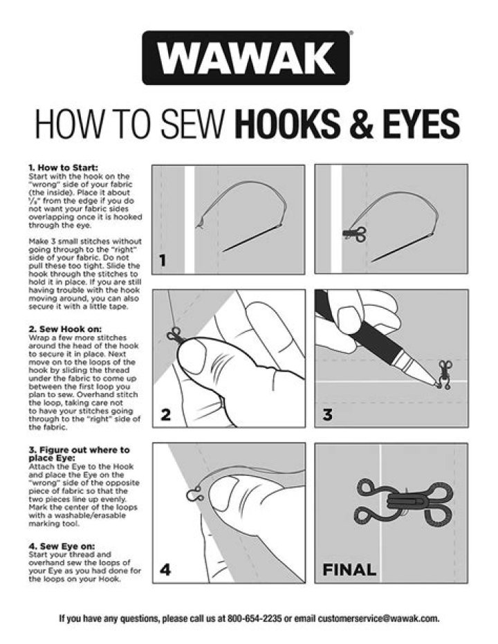 How does a hook and eye work