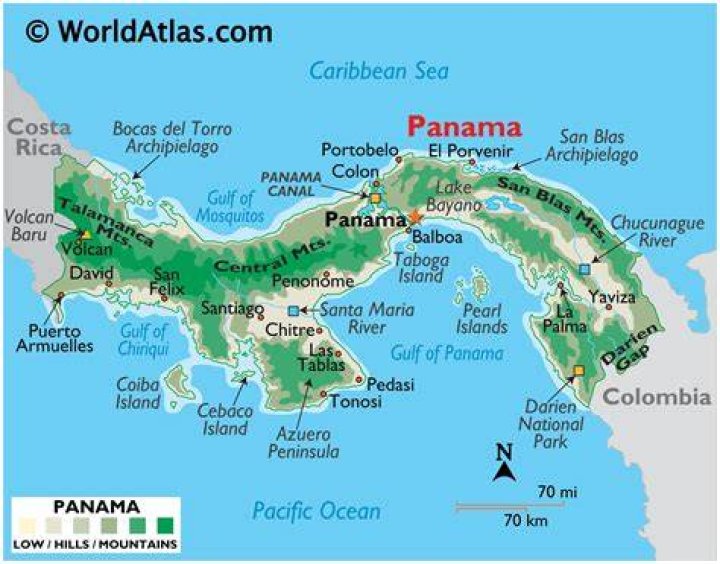 How far is Panama from Miami