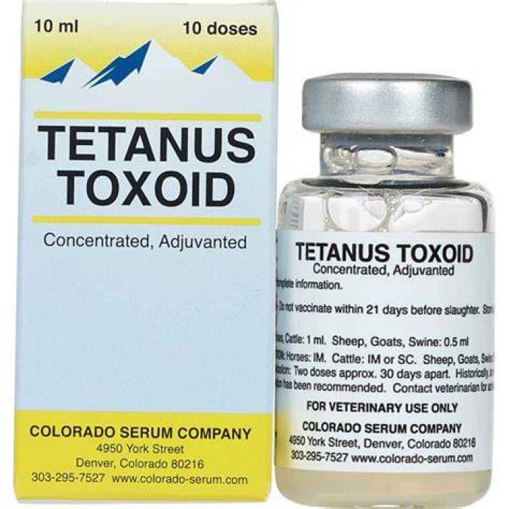 How is tetanus toxoid given