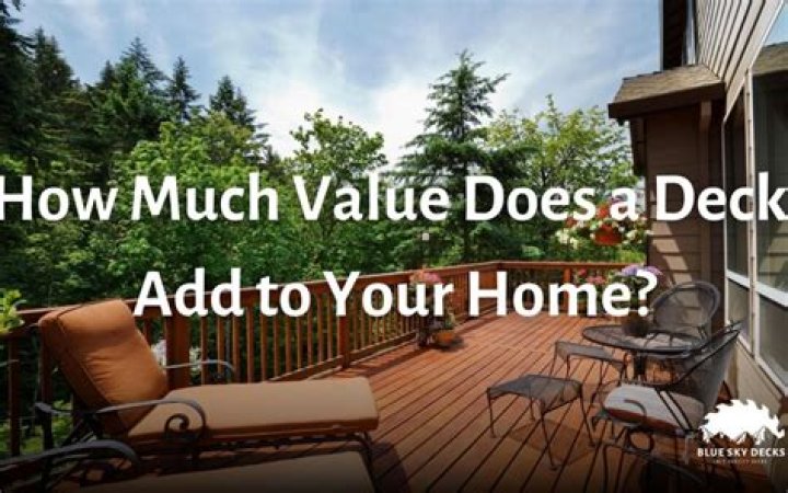 How much does a deck add to an appraisal