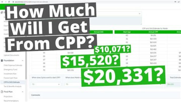 How much will I get from CPP