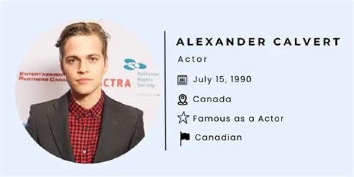 How old is Alexander Calvert