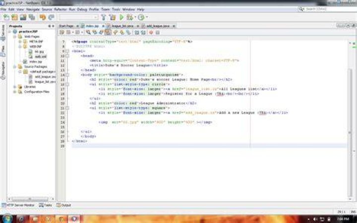 How run JSP code in Netbeans