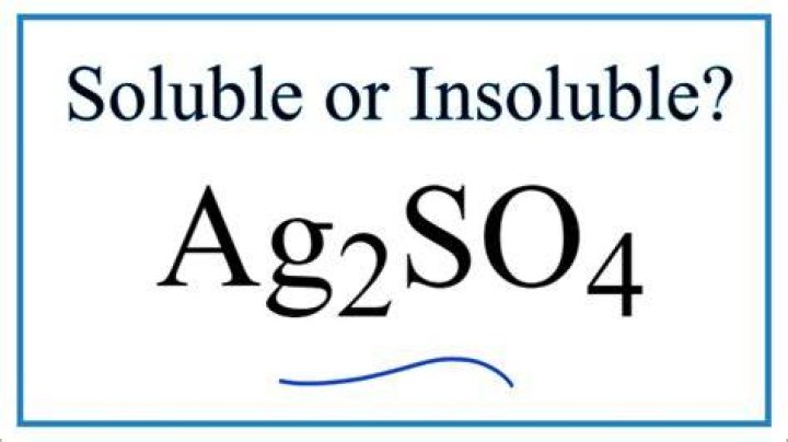 Is Ag2SO4 soluble or aqueous